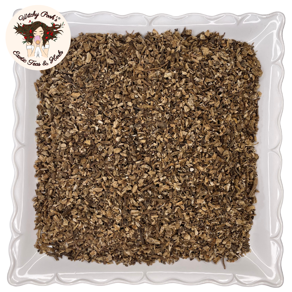 Witchy Pooh's Exotic Teas & Herbs – Chá solto por atacado – Chá de Angélica da Bruxa Pooh - Raiz Cortada e Peneirada, Espírito Santo12