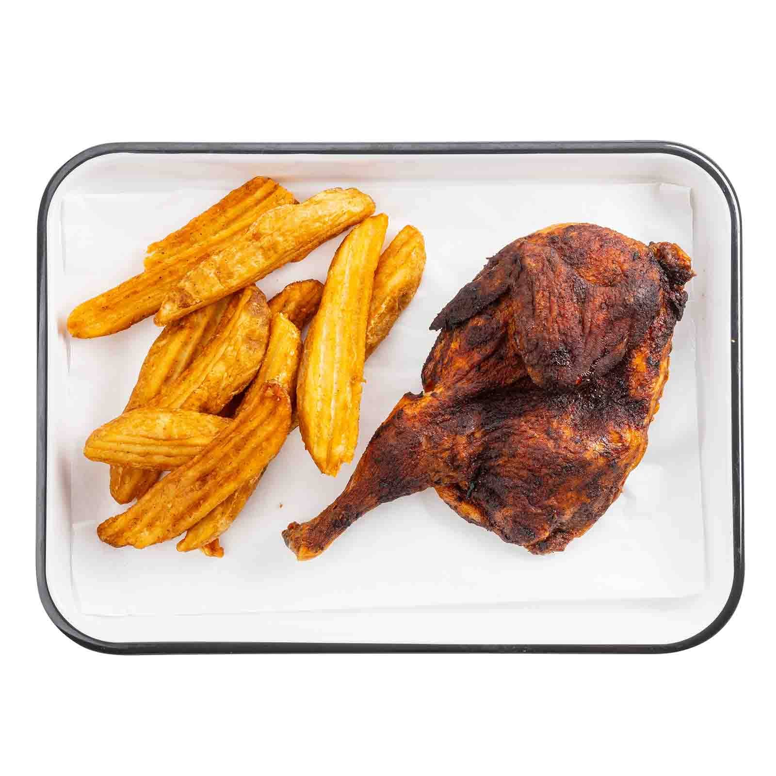 TableCraft Products Company - Wholesale Serving Tray - Canteen Collection Melamine Tray, White/Black, 13 x 9.5"8