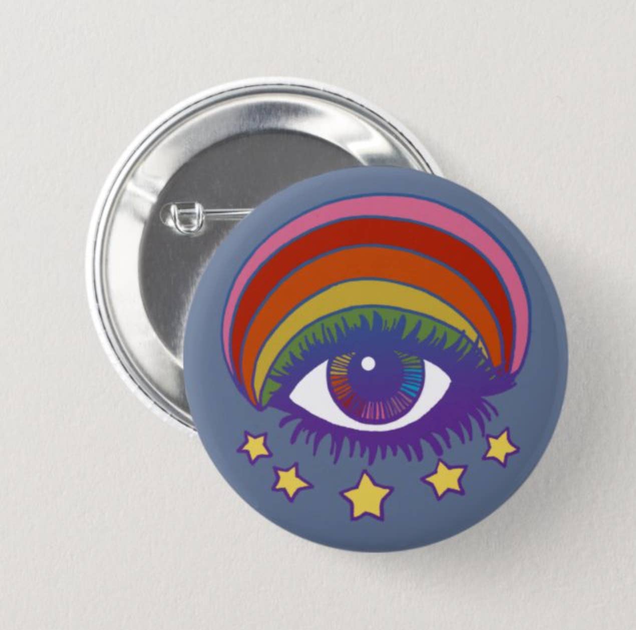Astral Weekend - Wholesale Lapel Pin/Button - Psychedelic Eye Button