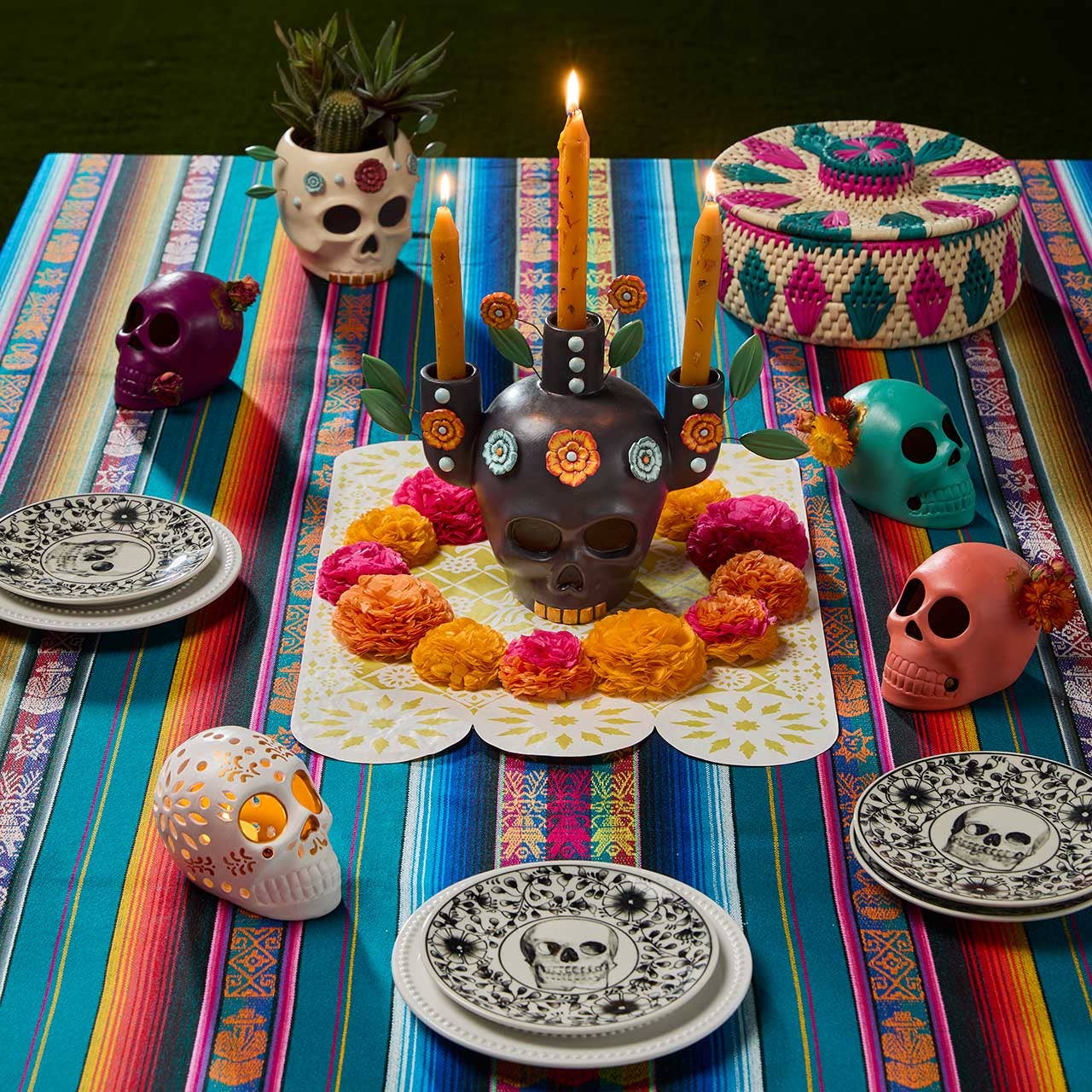 SERRV International - Wholesale Wreath - Paper Marigold Wreath1