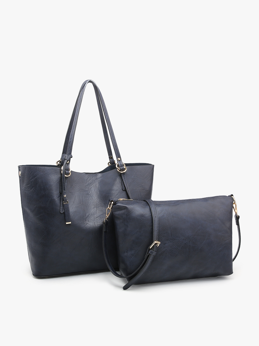Jen & Co. – wholesale Bärkasse - Dam – M1614 Iris Monogrammable 2-i-1 Tote Bag0