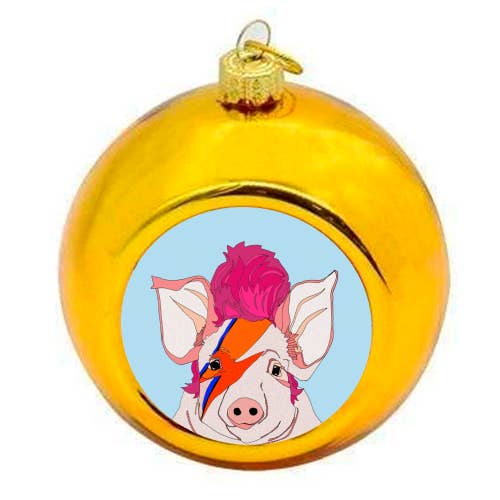 Christmas Baubles 'Piggy Stardust' for wholesale by ART WOW