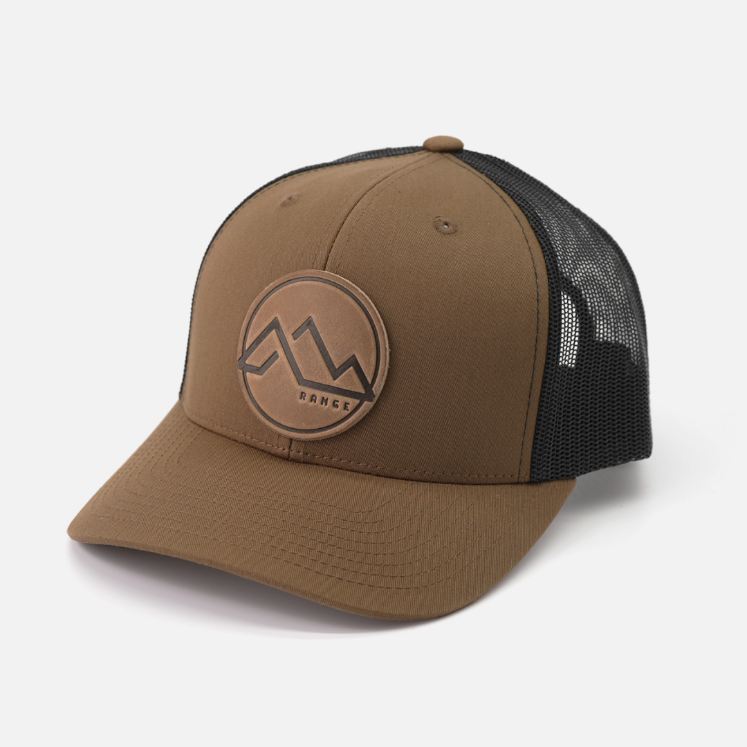Range Leather Co. - Wholesale Trucker Hat - Unisex - Range Mountain Hat | Leather Patch Trucker Hat10
