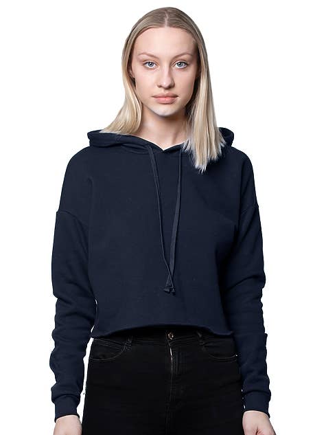 Royal Apparel - Wholesale Hoodie - Women's - Women's Fashion Fleece Crop Hoodie2