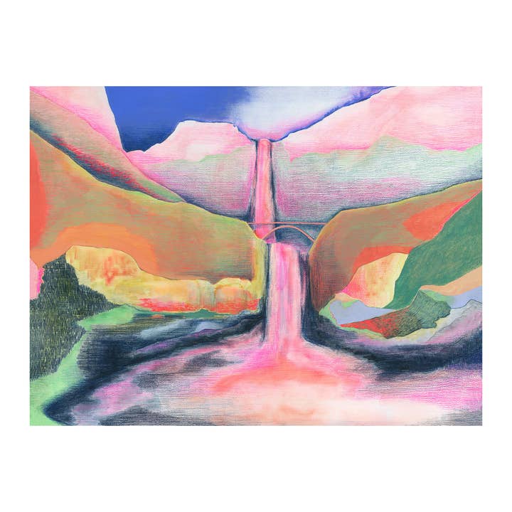 Kunstdruck "Multnomah Falls" für den Großhandel von Emily Kepulis Studio