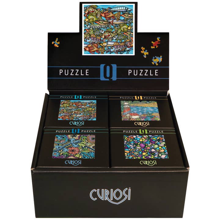 Q Puzzle - Colour Mix Display (16 pcs), 4 designs (x4) for wholesale by HQ Kites & Designs