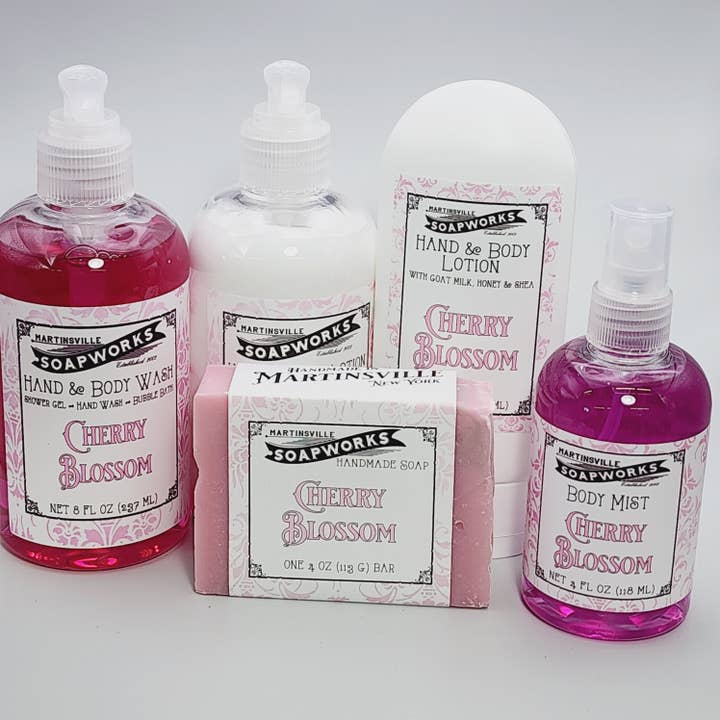 Martinsville Soapworks - Wholesale Body Wash/Shower Gel - Cherry Blossom Hand & Body Wash1
