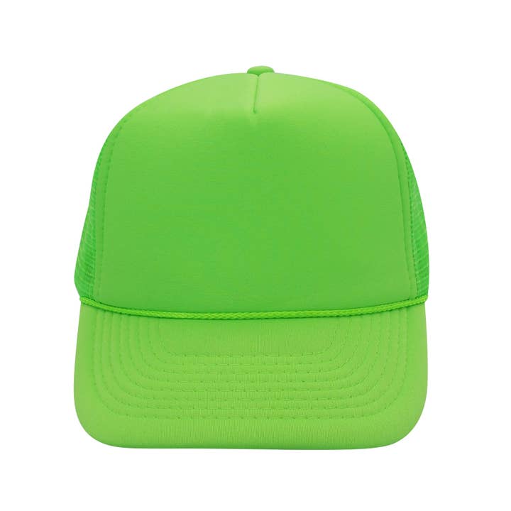 The Park Wholesale - Wholesale Trucker Hat - Unisex - Nissun Neon Color Foam Mesh Trucker Hats Caps, Blank Two Tone Snapbacks