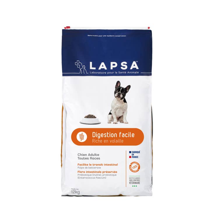 Crocchette per cani adulti LAPSA facile digestione 12 kg per la vendita all'ingrosso da parte di LAPSA