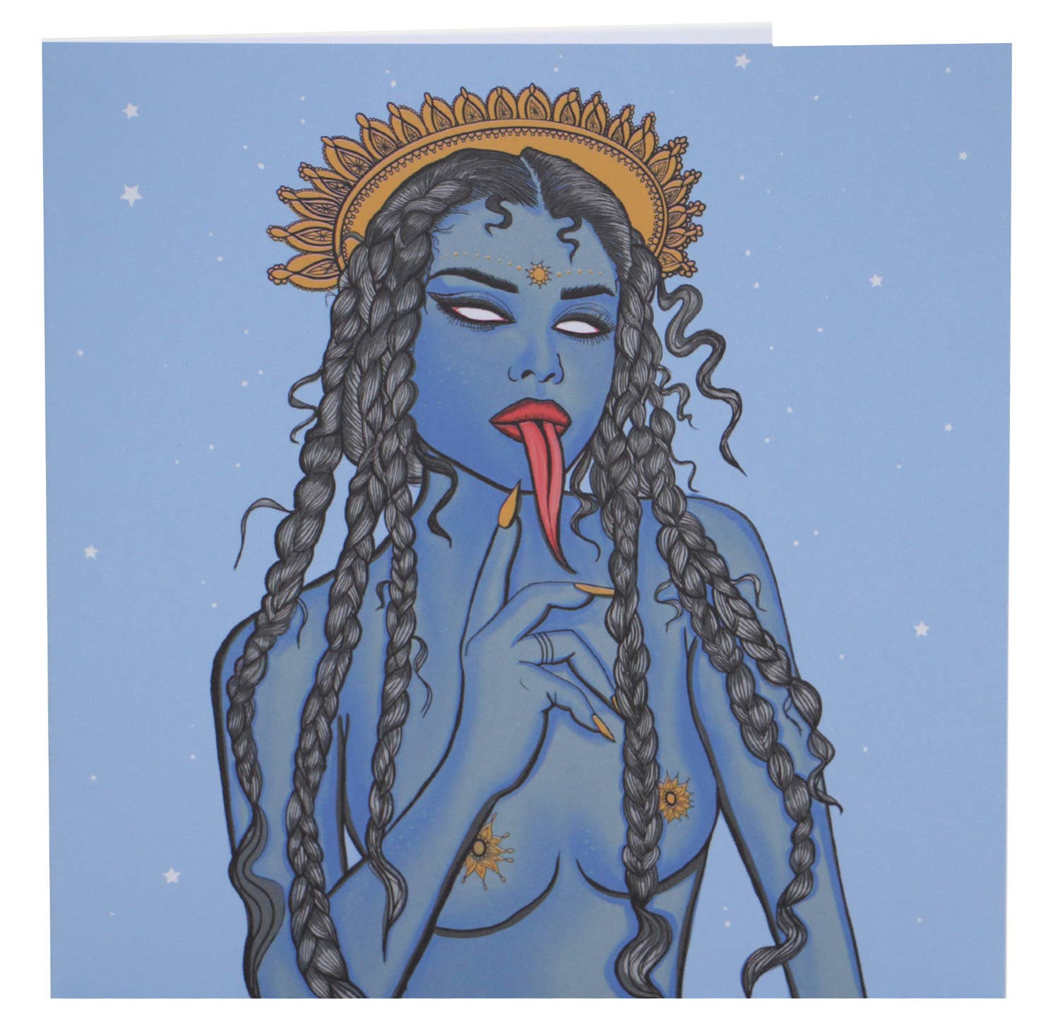 Msdre – wholesale Everyday greeting card – Kali Ma Indian Hindu Goddess Msdre Greetings Card