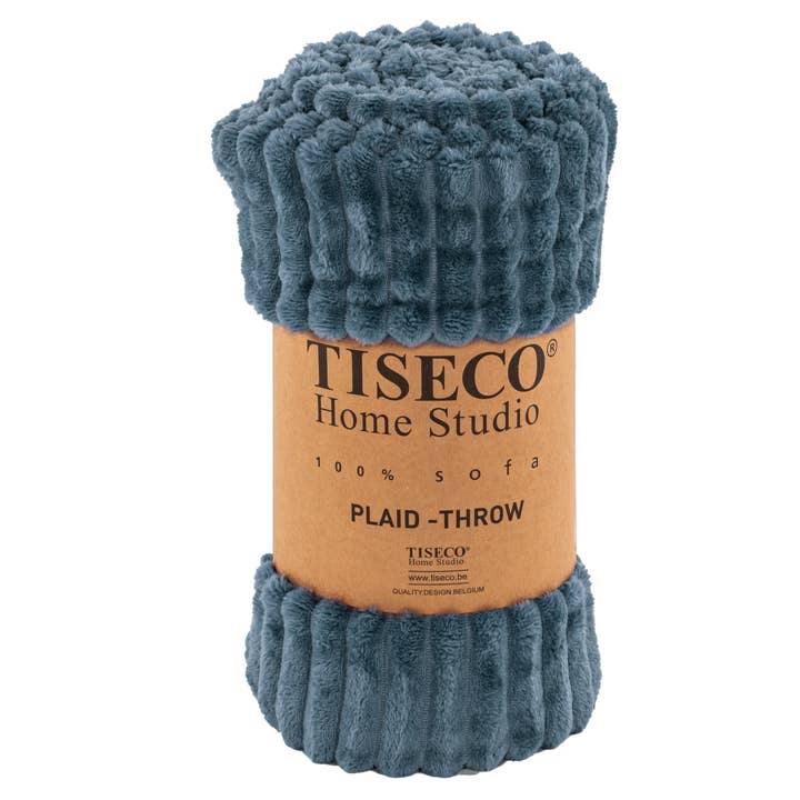 Tiseco - Wholesale Throw Blanket - Plaid RIBBLE Microflannel - 130x160cm0