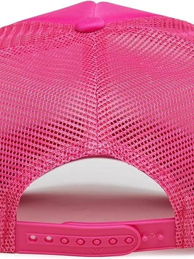Foam Trucker Hat (Hot Pink/Hot Pink) for wholesale by Funky Junque