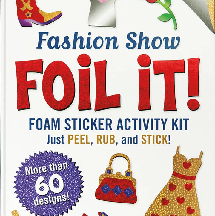 Peter Pauper Press - Wholesale DIY Craft Kit - Kids - Fashion Show Foil It! Foam Sticker Activity Kit0