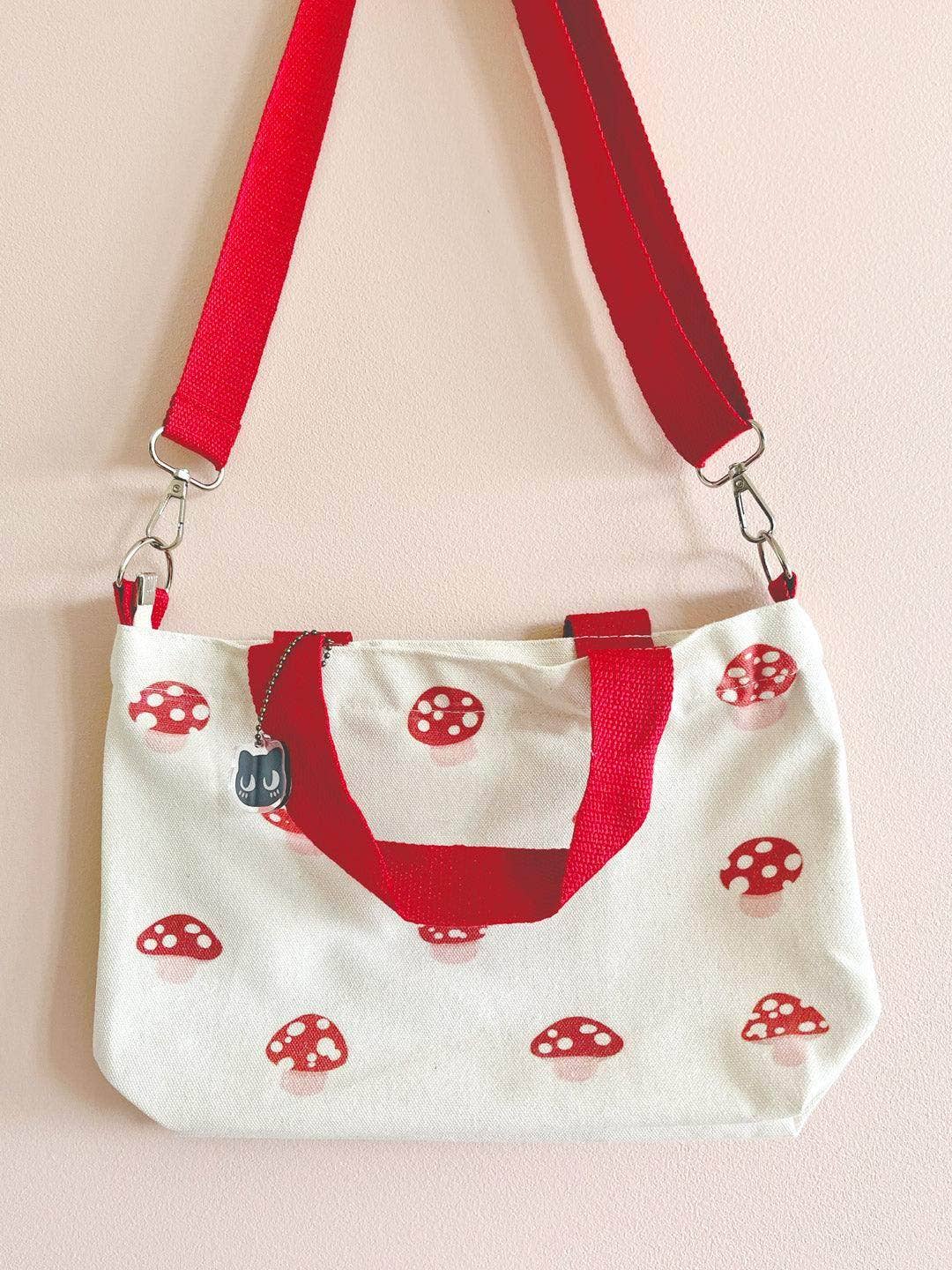 Jessthechen - Wholesale Tote Bag - Women's - Print Canvas Mini Tote | Red Mushroom2