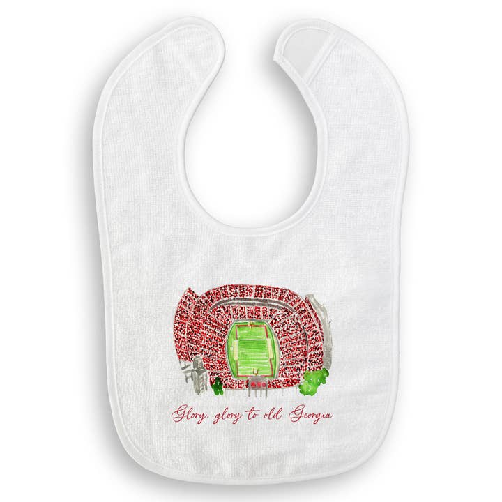 French Graffiti - Wholesale Tea Towel - Athens, Georgia Stadium with Quote15