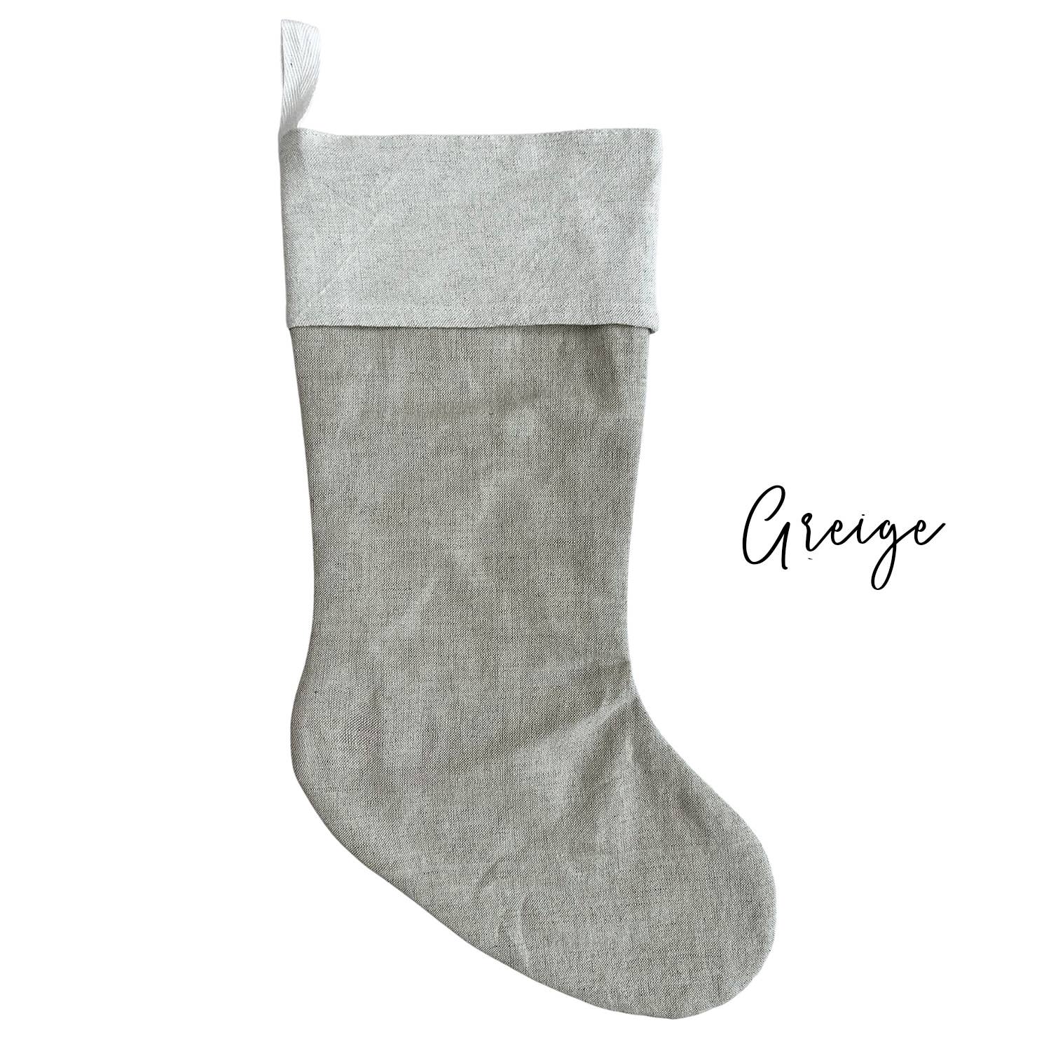 Porter Lane Home - Wholesale Holiday Stocking - Linen Christmas Stockings4