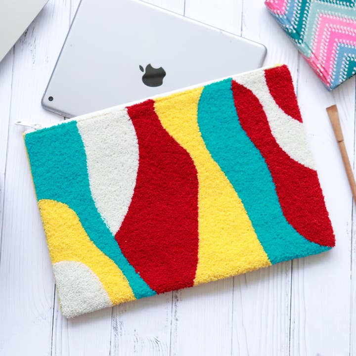 Funda para Portátil y Tableta de Aguja de Perforación Hecha a Mano #2 para venta al por mayor de TerraWeaveHome