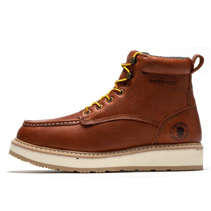 Rock Rooster Footwear - Venta al por mayor Botas - Unisex - Botas de trabajo ROCKROOSTER Walker con cuña impermeables de 6 pulgadas, punta blanda, resistentes al aceite ASTM 2892 con suela Vibram® VAP360II8