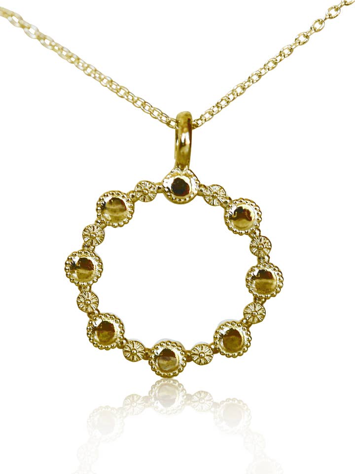 Eternity Pendant - 14k Gold for wholesale by Erin Pelicano Jewelry