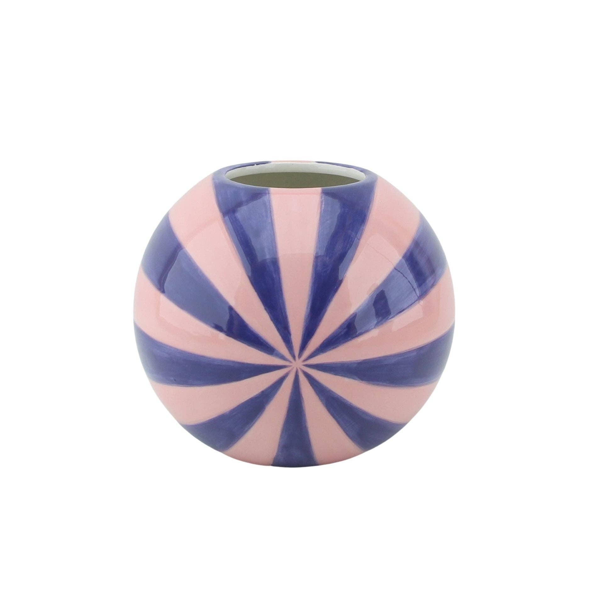 Housevitamin bv - Wholesale Vase - Vase -  Flower Vase Swirl  - Pink/Blue - 15x15x15cm0