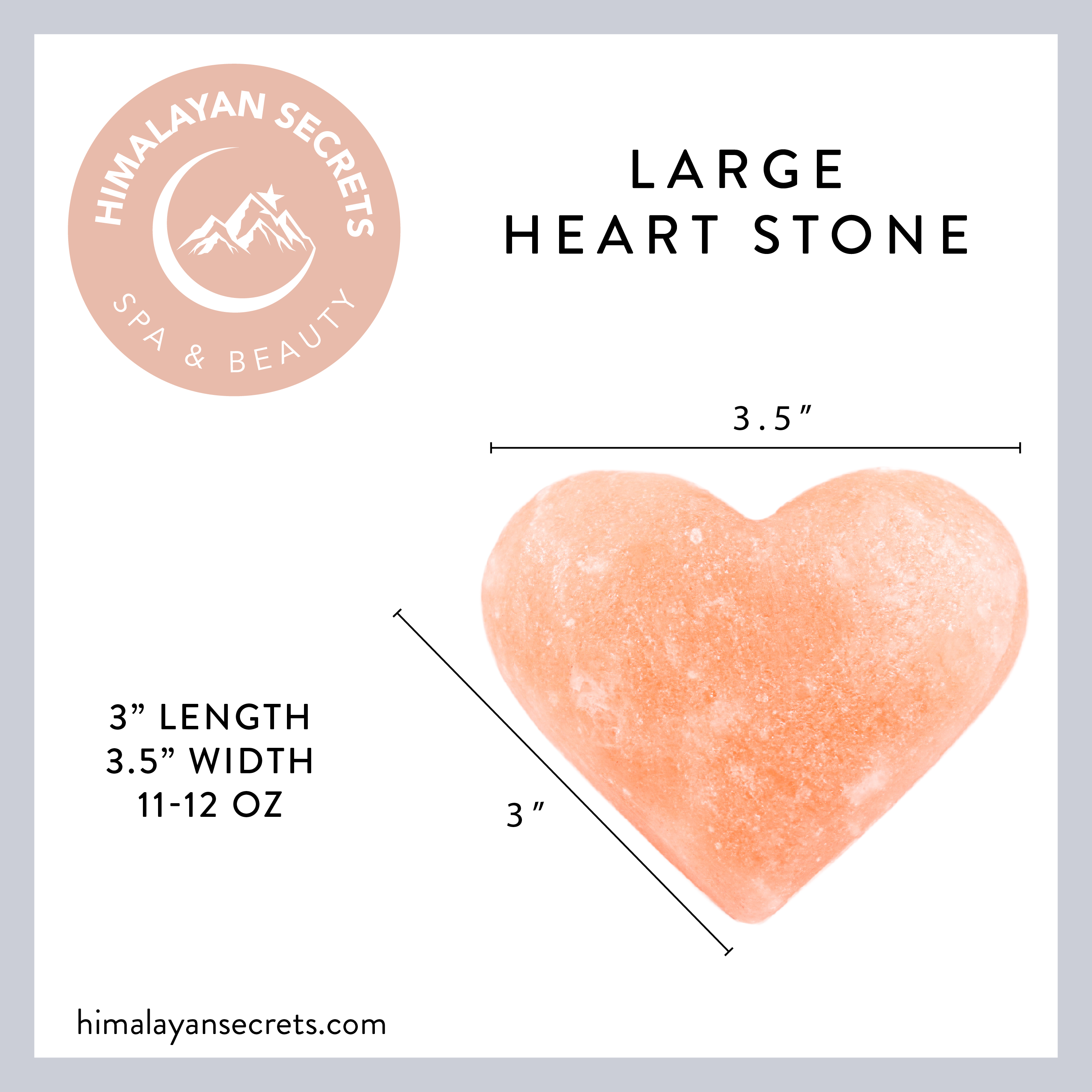 Himalayan Secrets - Wholesale Body Massager - BULK Heart Stone (Large)  - Pack of 85