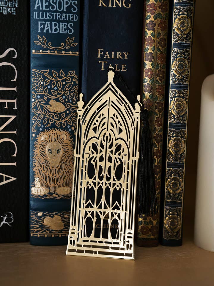 The Literary Portal Metal Bookmark for wholesale by The Bookish Atelier