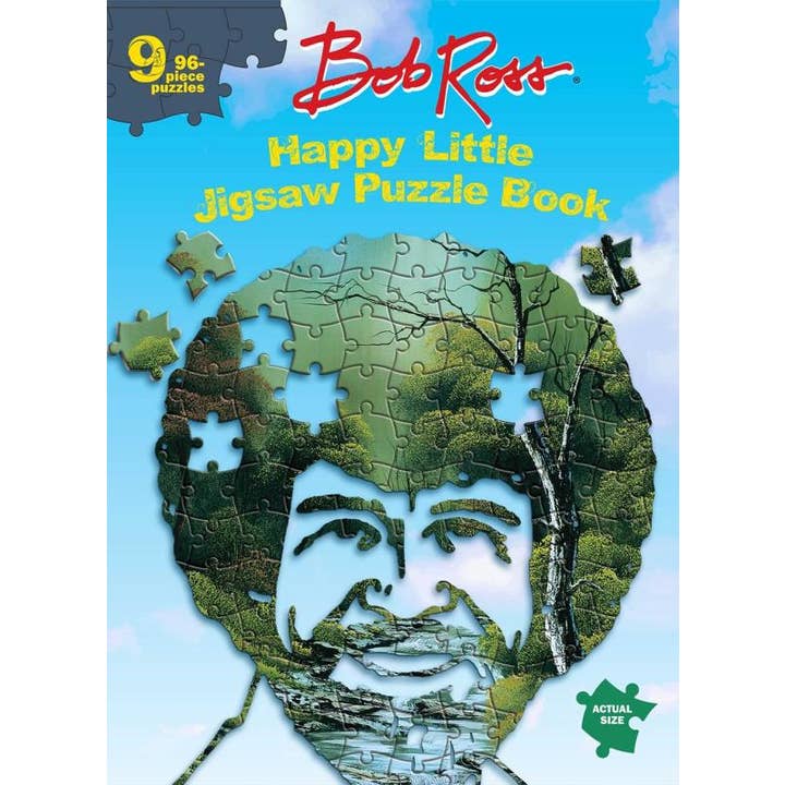 Livre de puzzles joyeux de Bob Ross pour la vente par Microcosm Publishing & Distribution