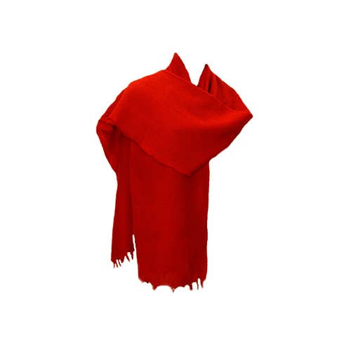 Scarf, Merino Wool Long, Solid Wine Red SLK157/R for wholesale by World Treasure Trading