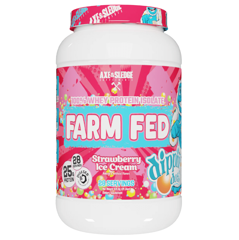 L&F Universal Goods - Wholesale Protein/Superfood Powder - Axe & Sledge Farm Fed Whey Protein - Strawberry Ice Cream0