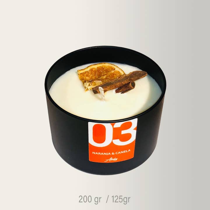 Biopompas – Engroshandel Glaslys – Appelsin Kanel Lys 100% sojavoks, LANGVARIG DUFT