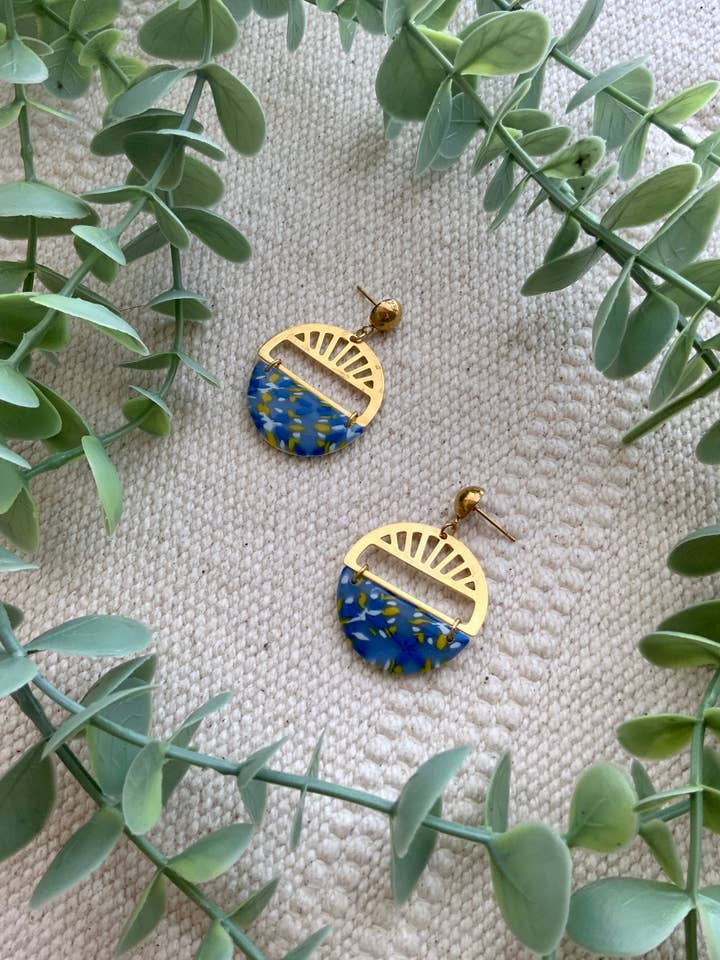 speckle circle earrings | 02 for wholesale by of books & hooks