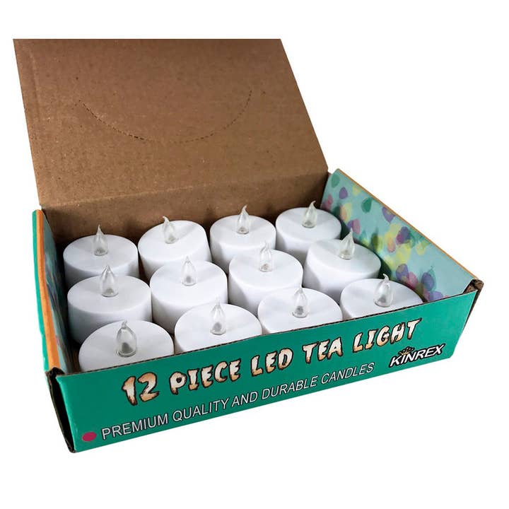 KINREX - Vendita all'ingrosso Candela senza fiamma - Candele Tealight senza fiamma - Candele votive a led