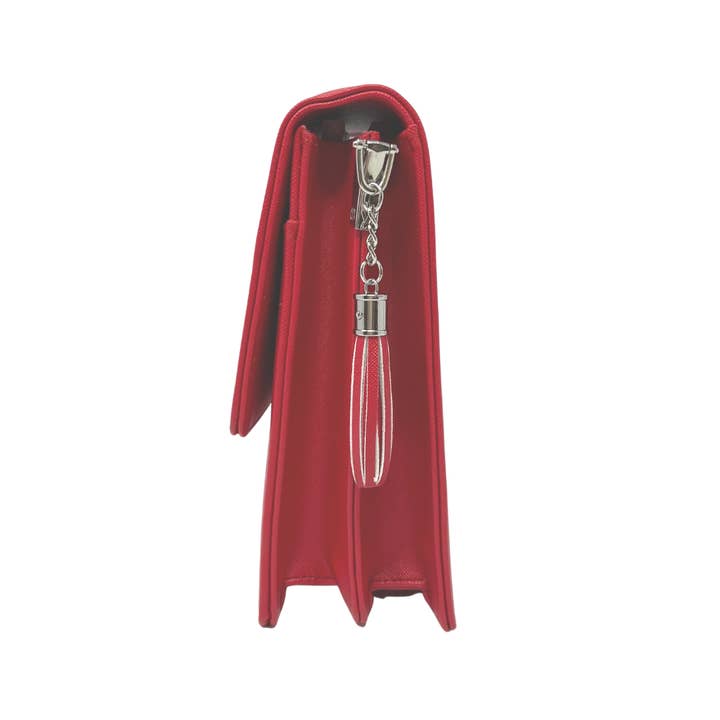 YOUZEY - Wholesale Crossbody Bag - Women's - Phone Crossbody Bag Saffiano Leather with Fringe Tassle16