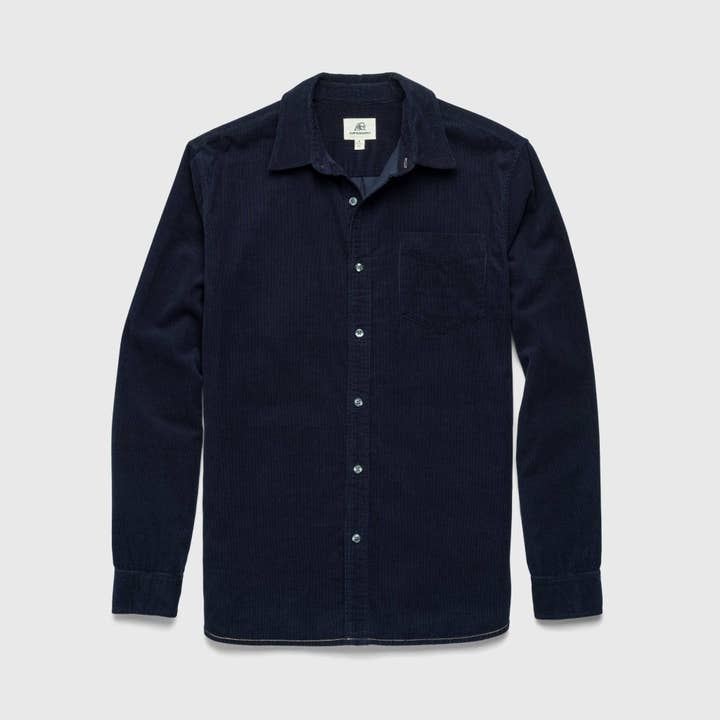Brian Corduroy Shirt - Navy Blazer for wholesale by SURFSIDESUPPLY