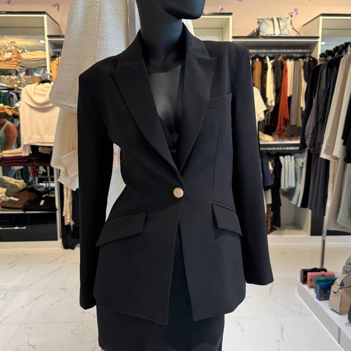 Single Breasted Blazer for wholesale by Baciami