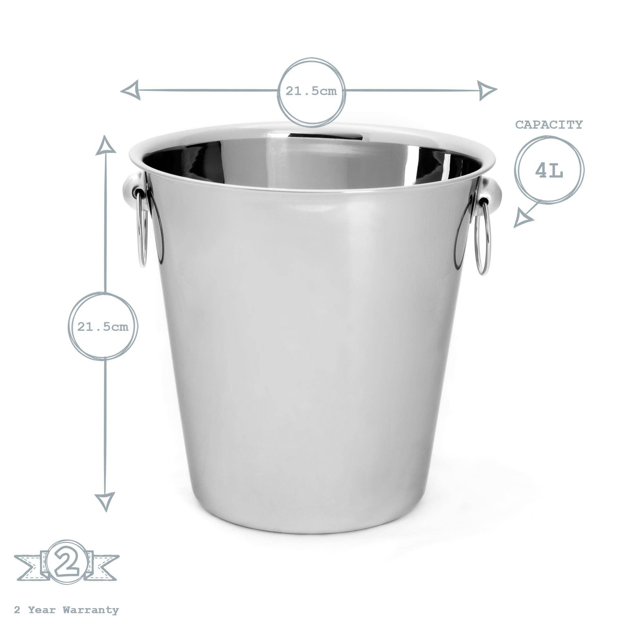 Rinkit Ltd - Wholesale Ice Bucket - Rink Drink Champagne and Wine Ice Bucket - 4 Litres3