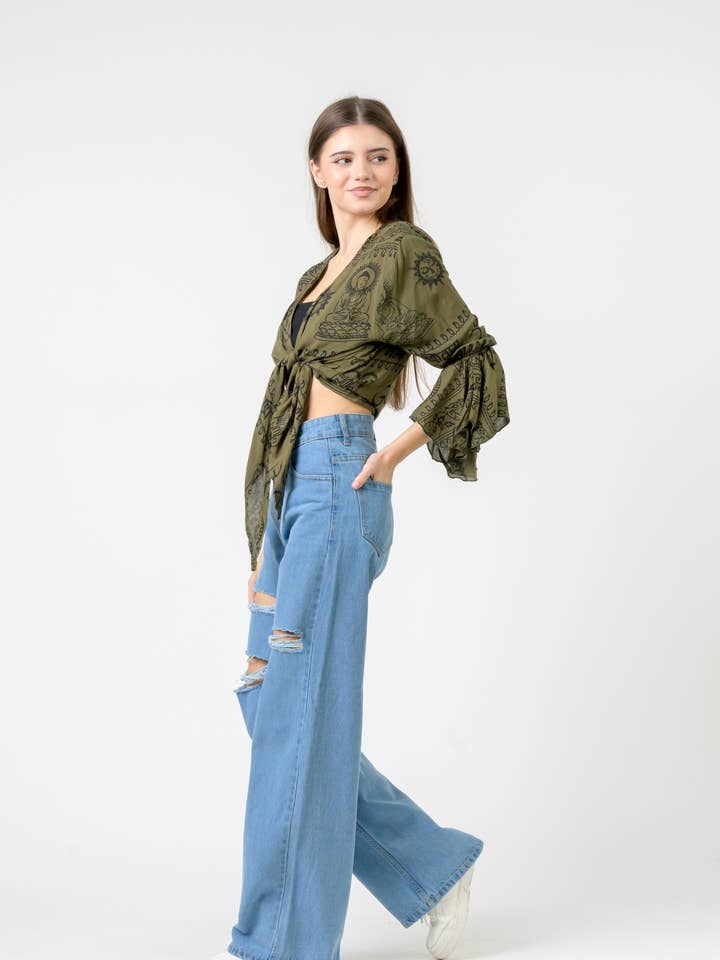 Rhea Fließendes Langarmshirt für den Großhandel von Rhea