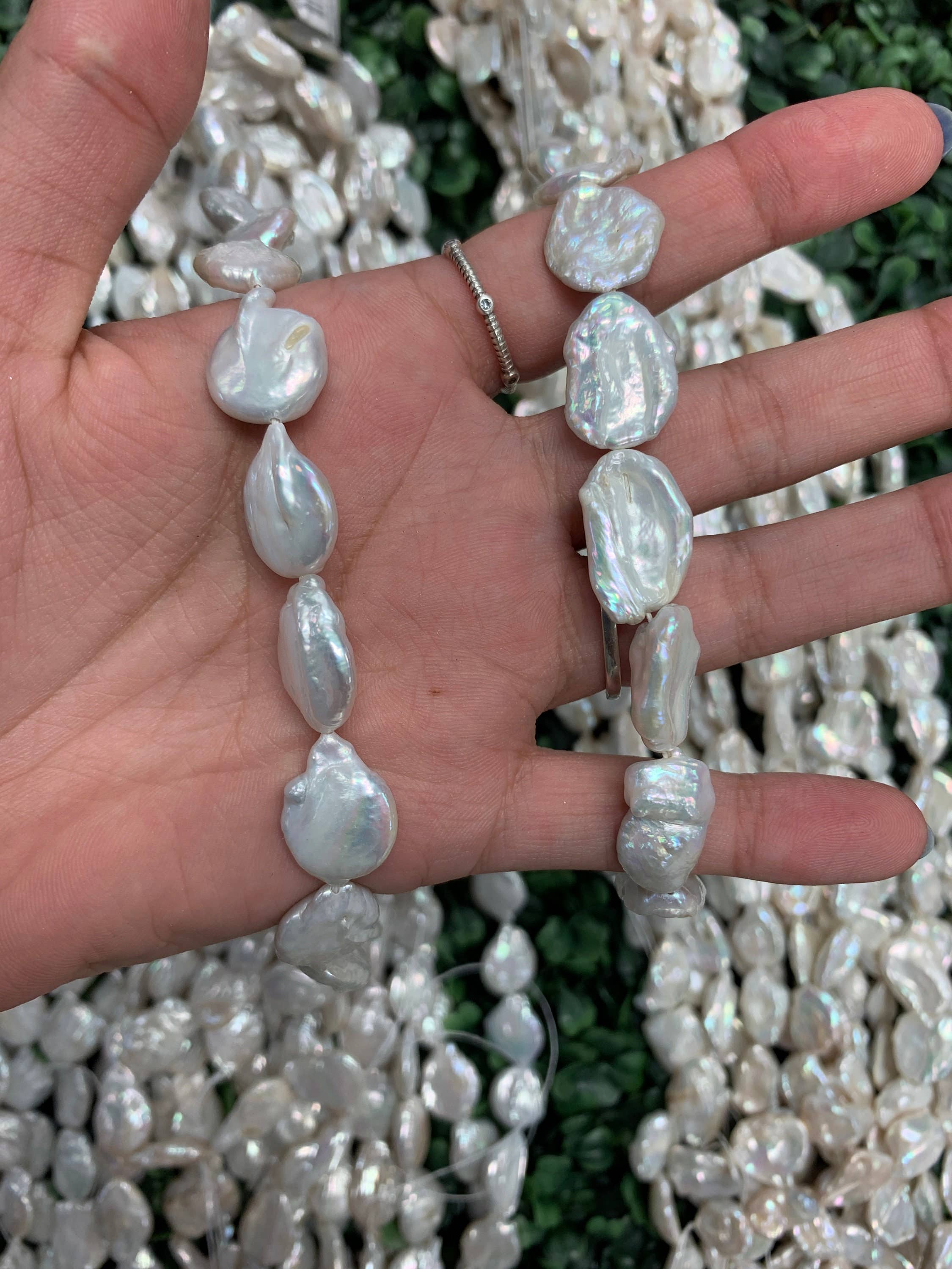 The Bead Bazaar - Wholesale Beads - Large Baroque Freshwater Pearls, Wholesale Pearl Beads, Irregular Shaped Pearl Accent Beads, Freshwater Pearl, Bulk Beads For Jewelry Making5