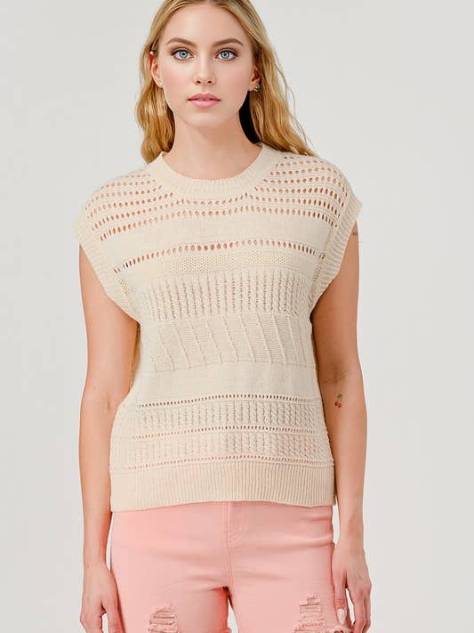 Plus Crochet Cover-Up Top OT51183PL for wholesale by GeeGee x Lovelo