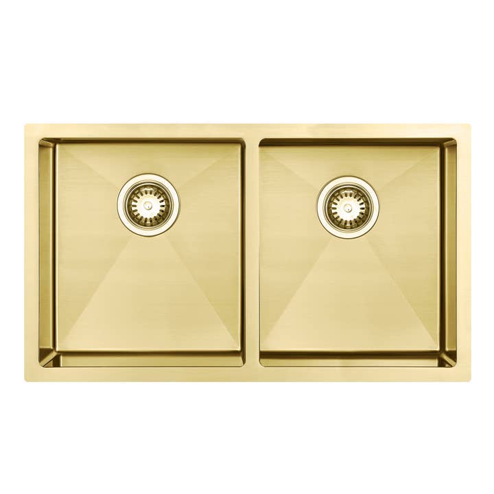 10" X 33" Gold Stainless Steel Undermount Kitchen Sink for wholesale by HomeRoots