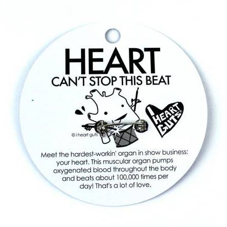 I Heart Guts | Organ Plushies Wholesale - Wholesale Lapel Pin/Button - Heart Lapel Pin - Feel the Beat5
