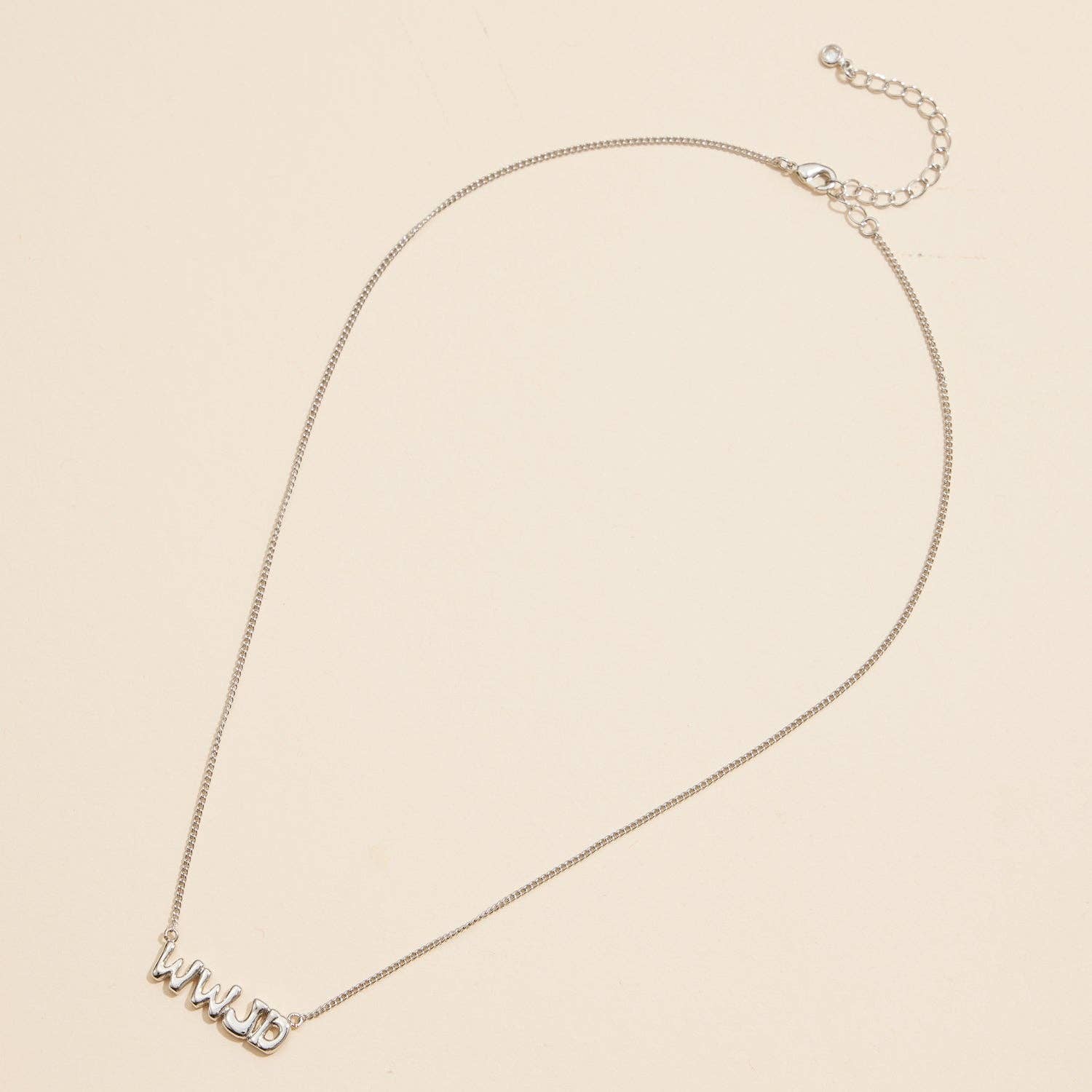 Frem - Vente Colliers à pendentif - Collier WWJD « Que ferait Jésus » en or 18 carats1