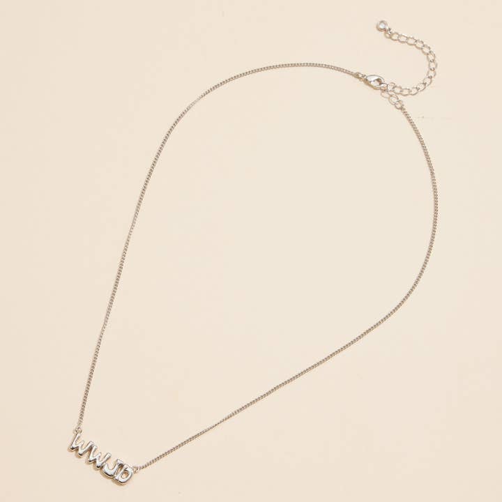 Frem - Wholesale Pendant/Charm Necklace - WWJD What Would Jesus Do 18K Gold Necklace2