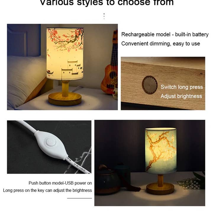 Buddha Ayurveda - Wholesale Accent/Desk Lamp - LED Square Table Lamp – Dimmable Bedside Night Light9