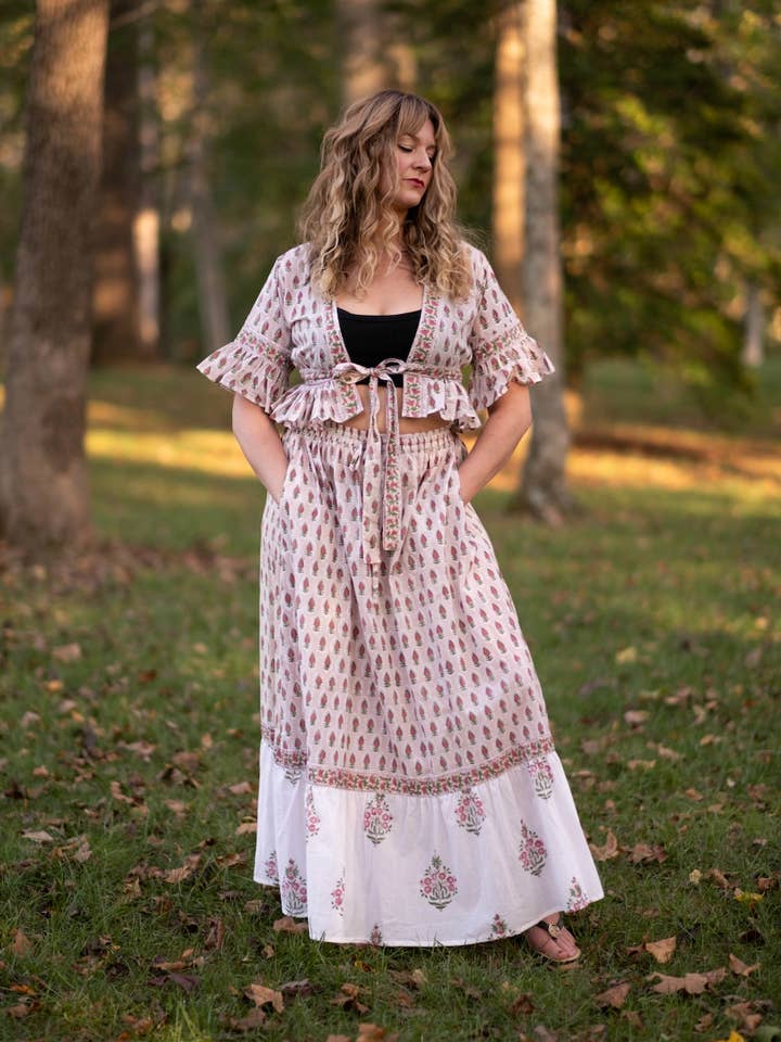 100% Cotton Laila Tie Top for wholesale by Wear Clarity