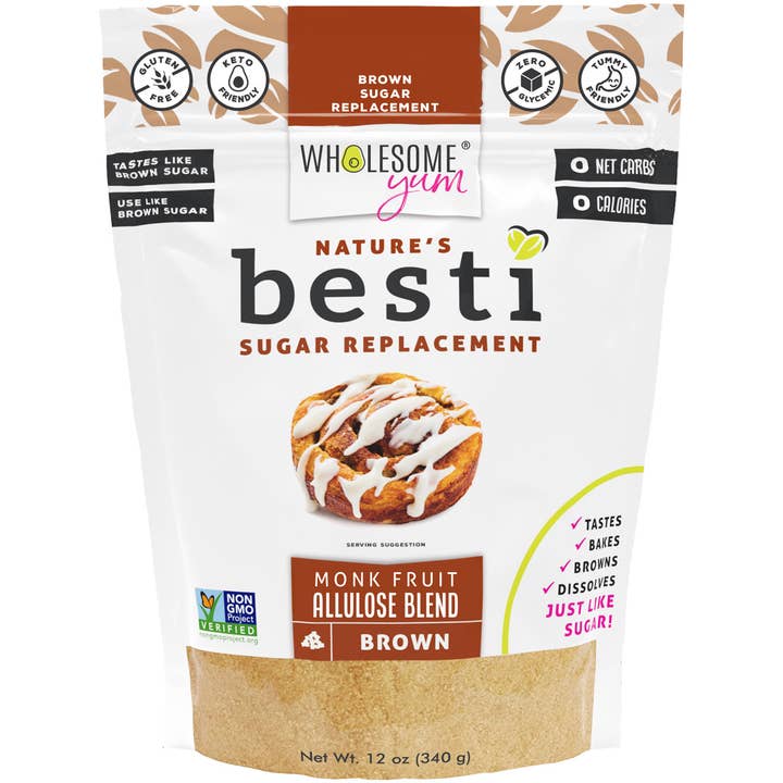 Wholesome Yum – wholesale Sugar/Sweetener – Besti Brown Monk Fruit Sweetener with Allulose