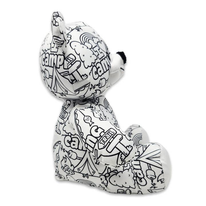The RGU Group - Wholesale Stuffed/Plush Toy - Kids & Baby - 8.5" I Love Camping Color Me Plush Teddy