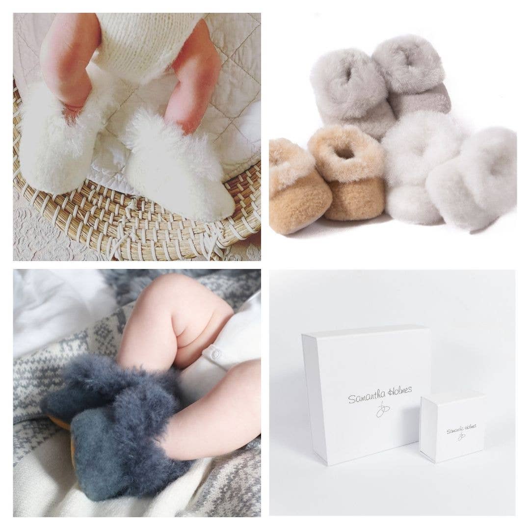 Samantha Holmes Alpaca Clothing and Gifts – wholesale Booties – Baby – Alpaca Fur Baby Booties5