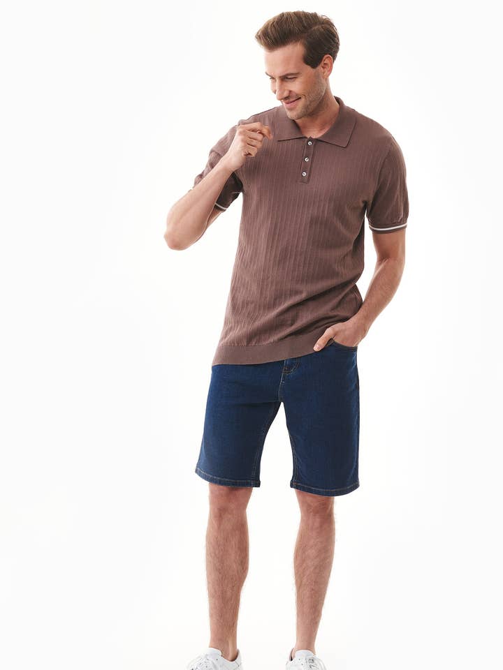 Pantalones cortos de mezclilla de algodón ecológico para venta al por mayor de ORGANICATION