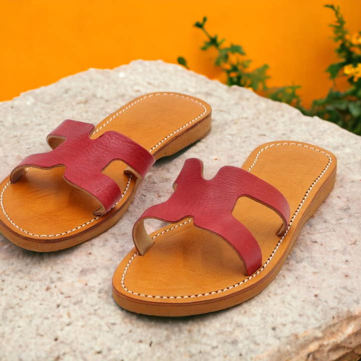HandmadeBestSeller - Wholesale Sandals – Women's - Moroccan Handmade Leather Sandals, Leather Sandals For Women5